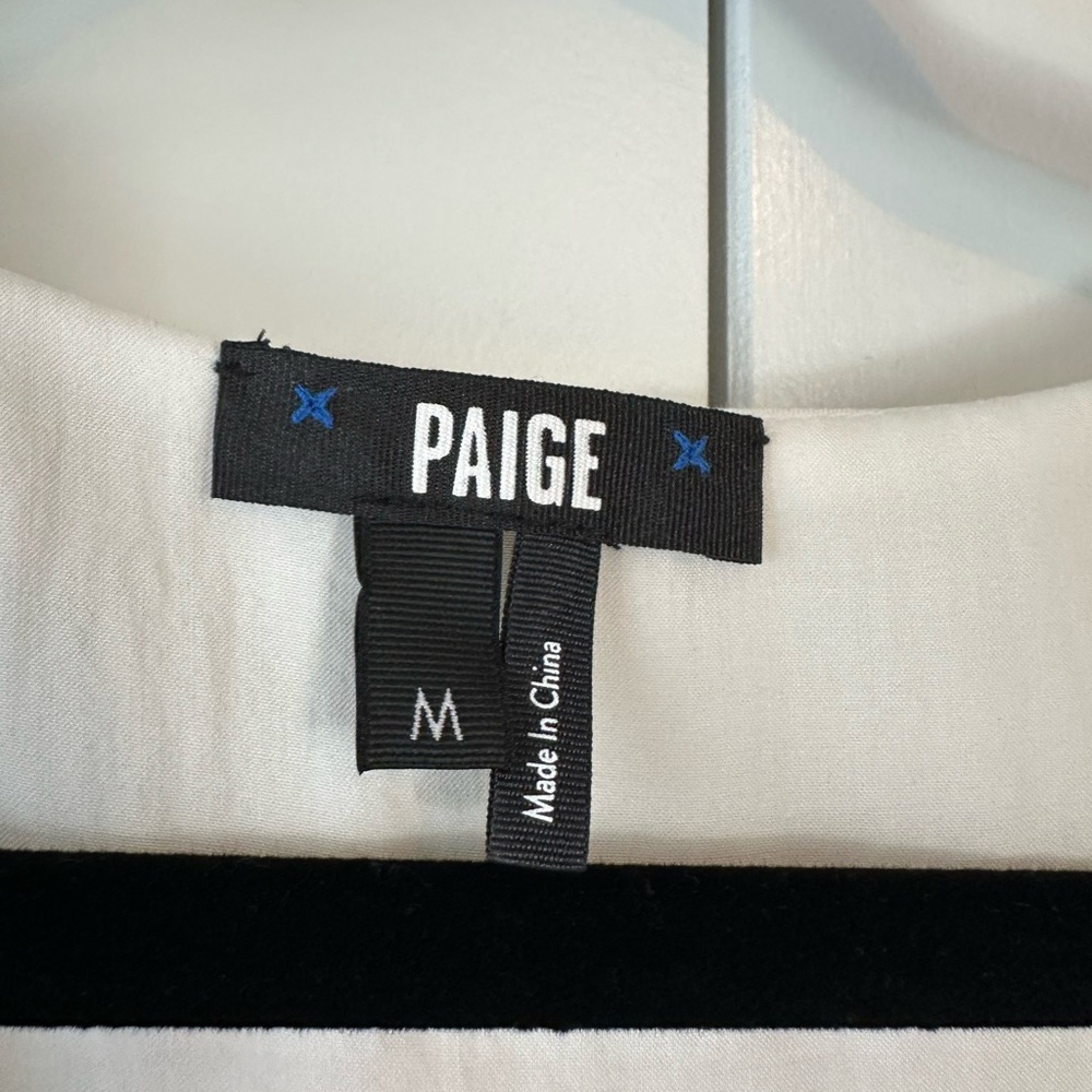 PAIGE Women’s Paradis Mini Dress White (Size M) - Picture 7 of 12
